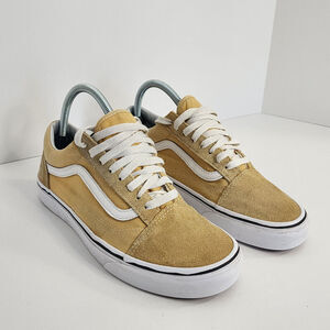 VANS Off The Wall Classic Low Old Skool Skate Yellow Mens Size 7.5 Womens Size 9